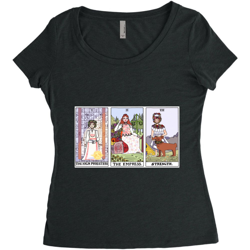 Midsommar Tarot Cards (color Version) Women's Triblend Scoop T-shirt by JACOBMCCOLLUM | Artistshot