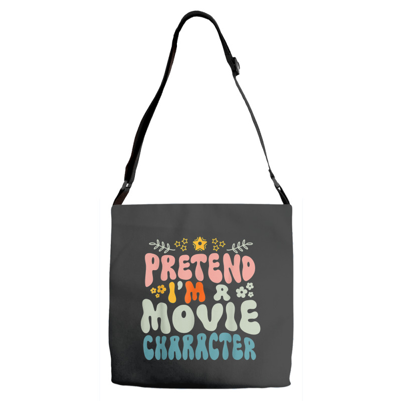 Hippie Halloween Costume Pretend I'm A Movie Character Adjustable Strap Totes | Artistshot