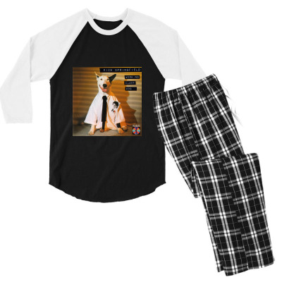 Rick Springfield Men's 3/4 Sleeve Pajama Set Designed By Sisi Kumala