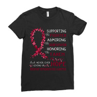 Supporting Fighter Hereditary Hemochromatosis Awareness Ladies Fitted T-shirt | Artistshot