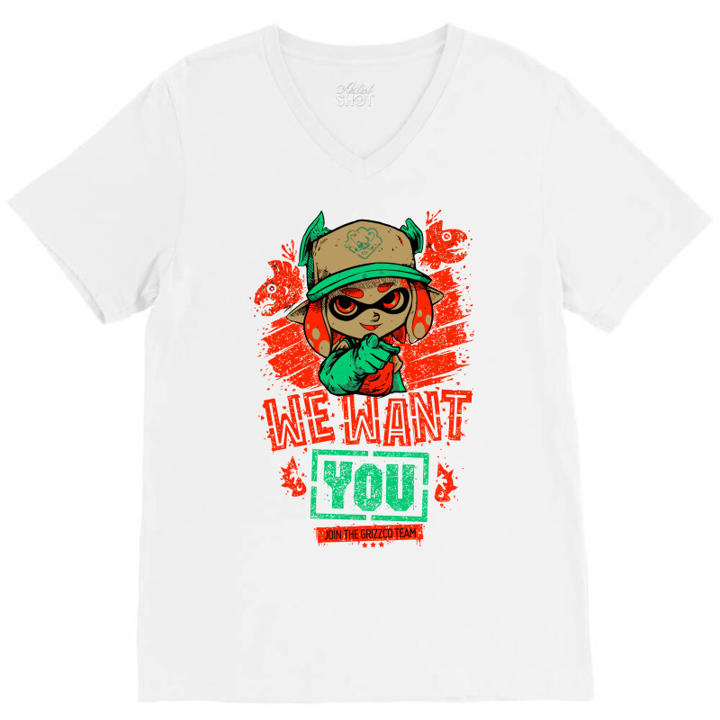 We Want You V-neck Tee | Artistshot