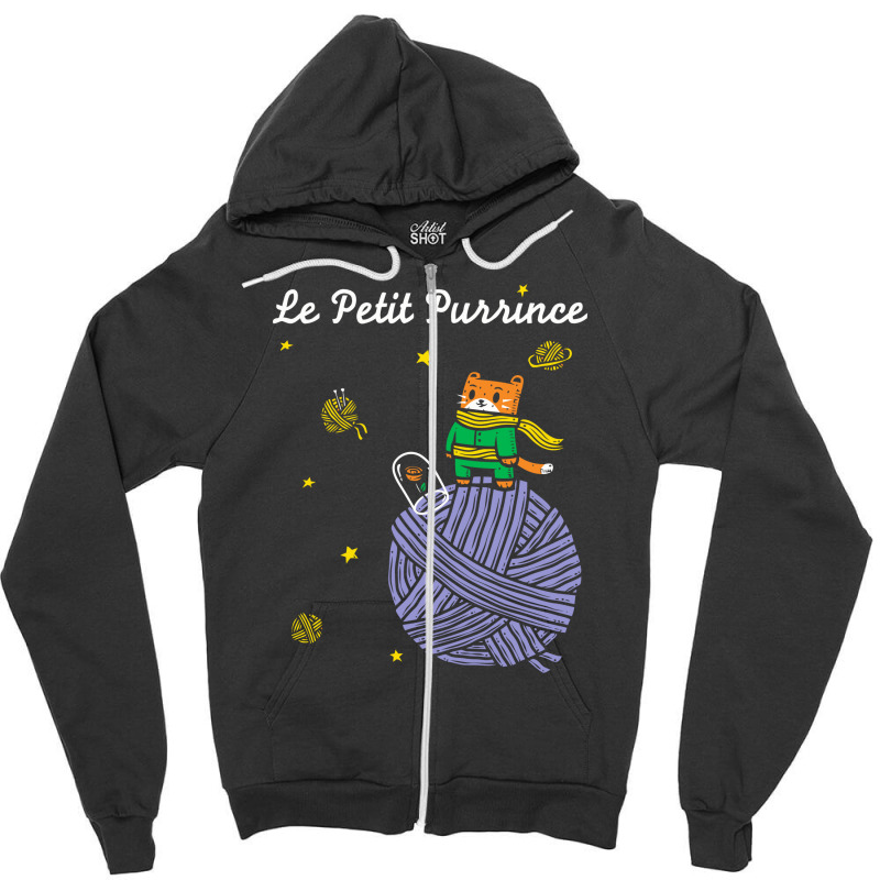 Le Petit Purrince Zipper Hoodie by Farikha | Artistshot