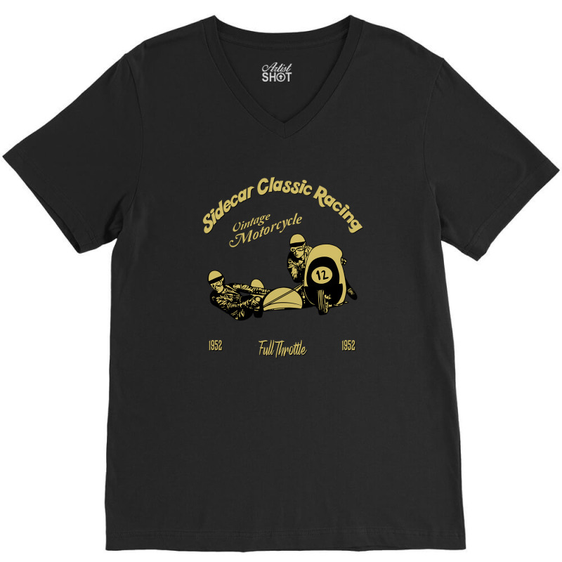 Sidecar Classic Racing V-Neck Tee by kongkonroru | Artistshot