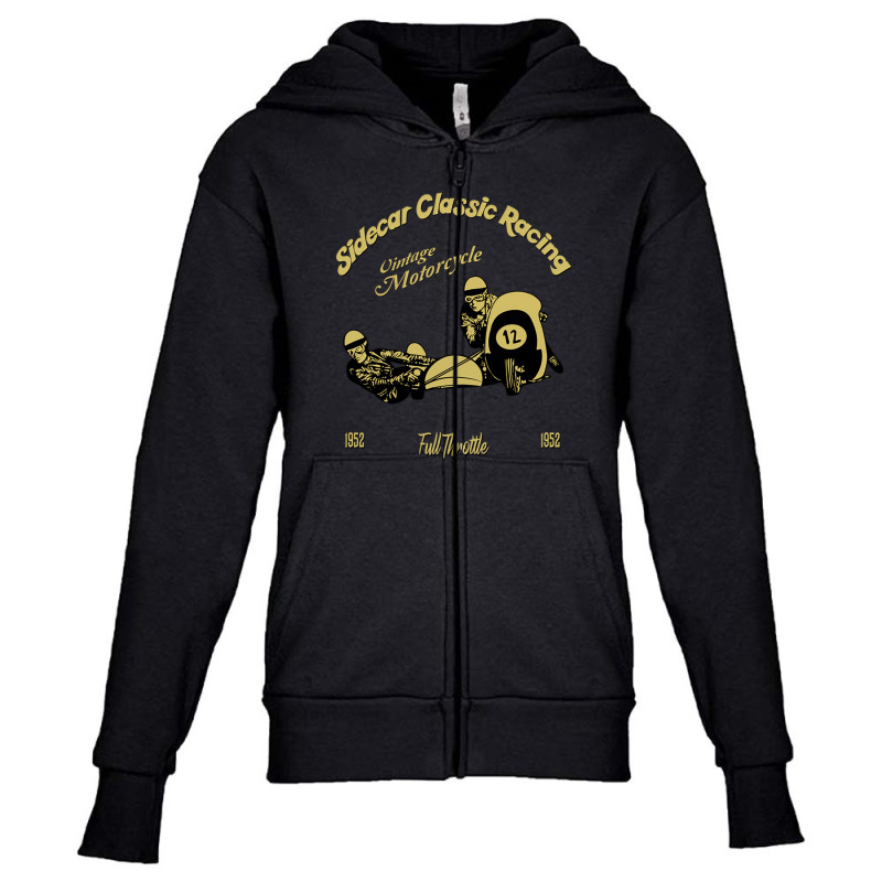 Sidecar Classic Racing Youth Zipper Hoodie by kongkonroru | Artistshot