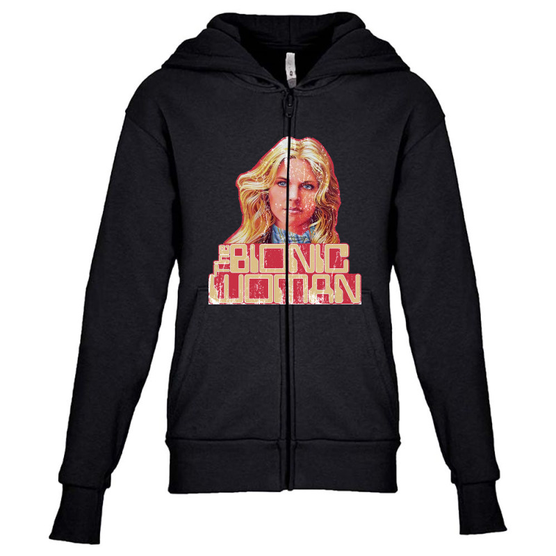 The Bionic Woman, Distressed Youth Zipper Hoodie by ceejayshammah | Artistshot