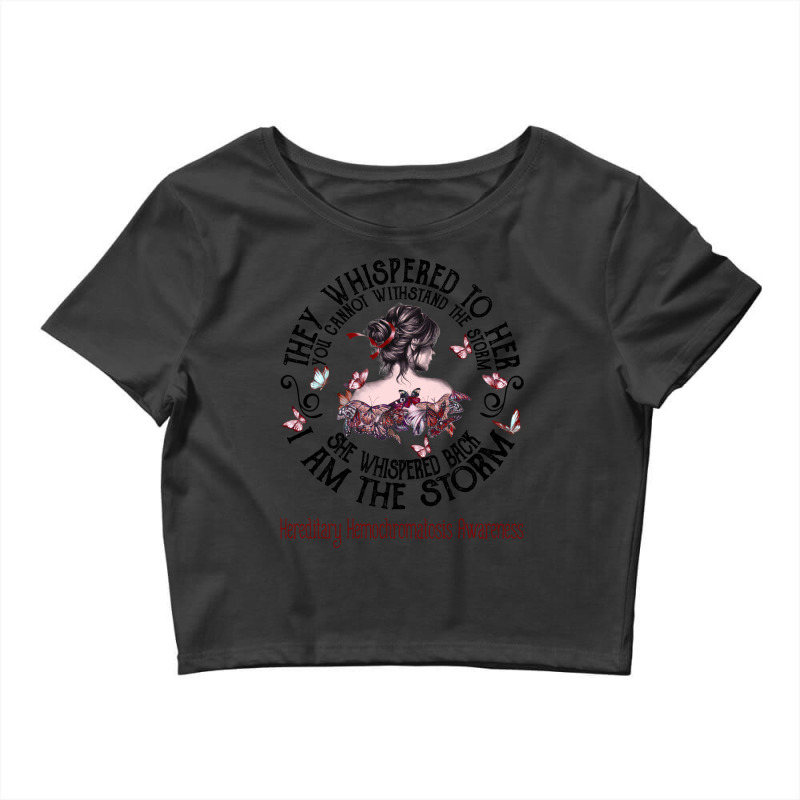 Women Hereditary Hemochromatosis Warrior I Am The Storm Crop Top by JACOBMCCOLLUM | Artistshot