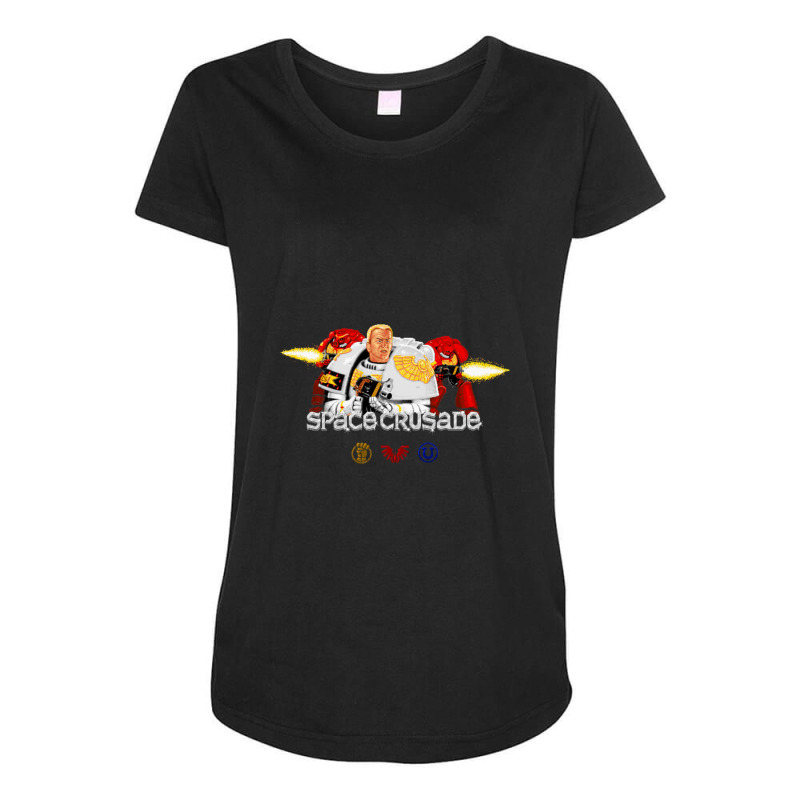 Space Crusade Maternity Scoop Neck T-shirt | Artistshot