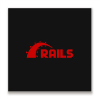 Ruby On Rails Metal Print Square | Artistshot