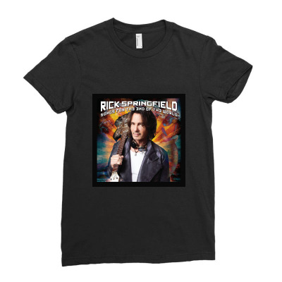 Rick Springfield Ladies Fitted T-shirt Designed By Sisi Kumala