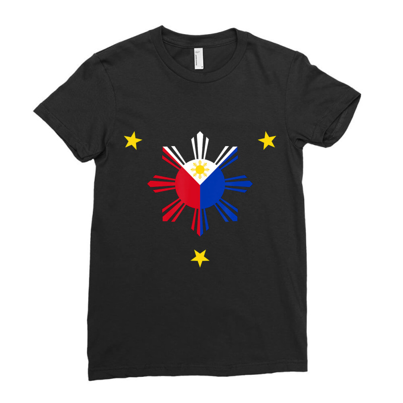 Philippines Flag Filipino Pinoy Pinay Pride Manila Ladies Fitted T-Shirt by cm-arts | Artistshot