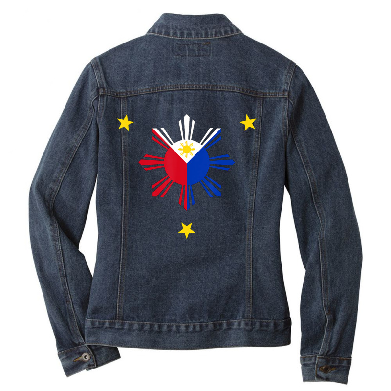 Philippines Flag Filipino Pinoy Pinay Pride Manila Ladies Denim Jacket by cm-arts | Artistshot