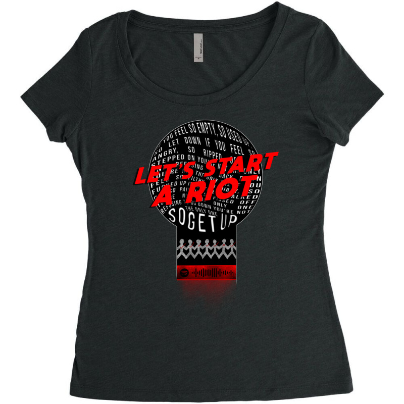 Let_s Start A Riot! Remastered Women's Triblend Scoop T-shirt | Artistshot