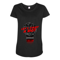 Let_s Start A Riot! Remastered Maternity Scoop Neck T-shirt | Artistshot