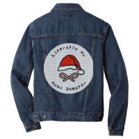 My Ugly Christmas Santa Hat Sweaters Men Denim Jacket | Artistshot