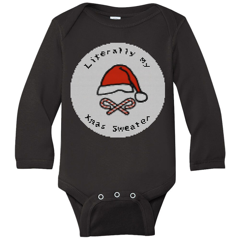 My Ugly Christmas Santa Hat Sweaters Long Sleeve Baby Bodysuit by Bertrand Angulo | Artistshot