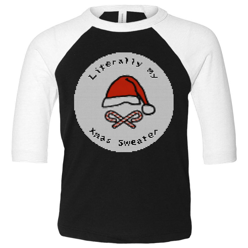 My Ugly Christmas Santa Hat Sweaters Toddler 3/4 Sleeve Tee by Bertrand Angulo | Artistshot