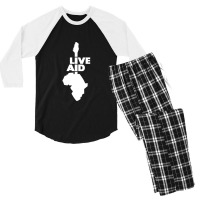 Live Aid Classic Men's 3/4 Sleeve Pajama Set | Artistshot