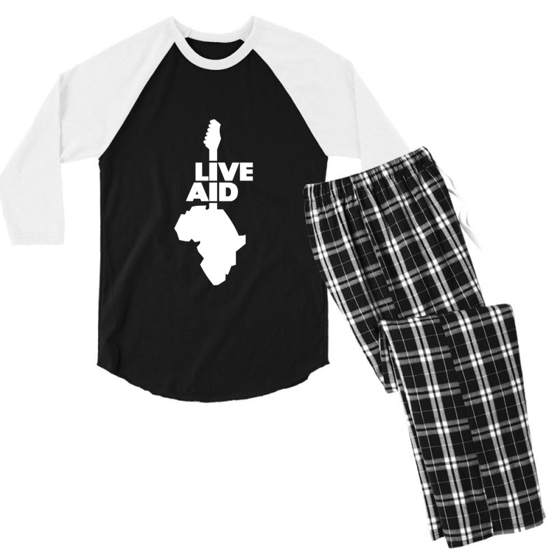 Live Aid Classic Men's 3/4 Sleeve Pajama Set by LawrenceRisner | Artistshot