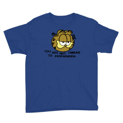 You Are Not Immune To Propaganda Garfield Youth Tee Designed By Artwoman