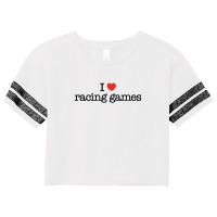 I Love Racing Games Gaming Scorecard Crop Tee | Artistshot