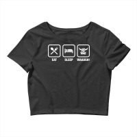 Eat Sleep Waaagh! Orks Warhammer 40k Inspired   Gaming Essential Crop Top | Artistshot