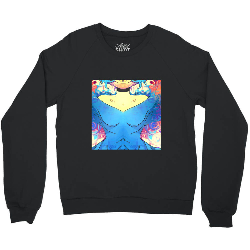 Aesthetic Glitch Girl Crewneck Sweatshirt | Artistshot