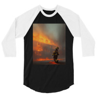 Firefighter At House Fire For Boyfriend 3/4 Sleeve Shirt | Artistshot