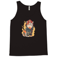 Firefighter Cat Tank Top | Artistshot