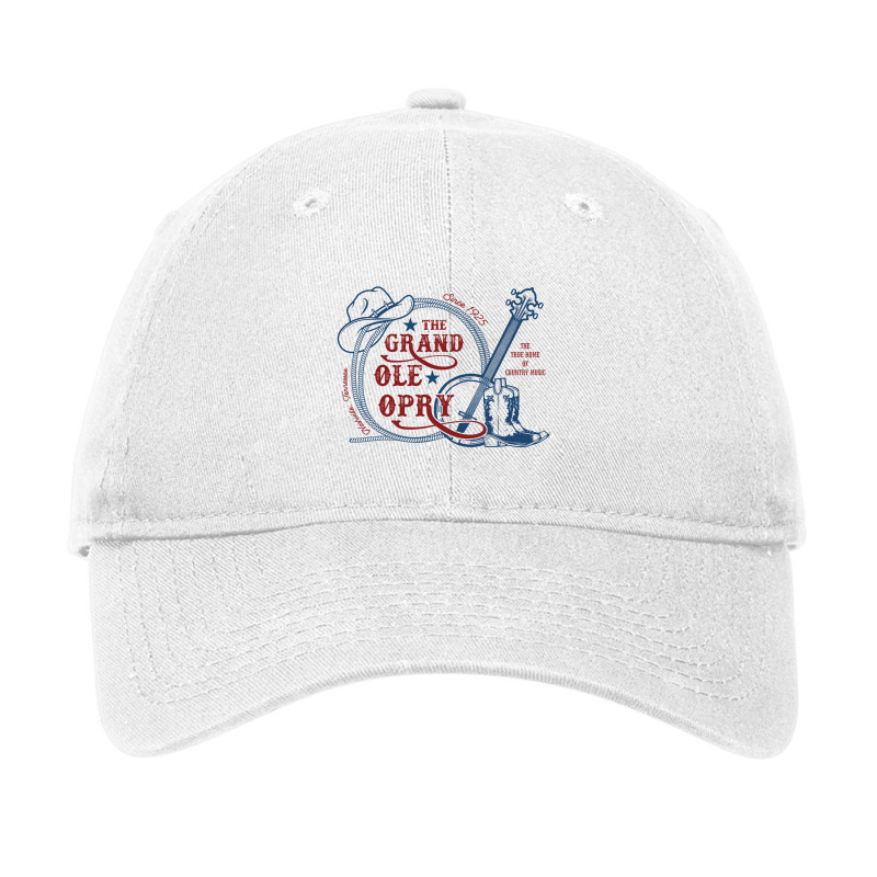 The Grand Ole Opry   The Home Of Country Music   Grand Ole Opry Adjustable Cap | Artistshot