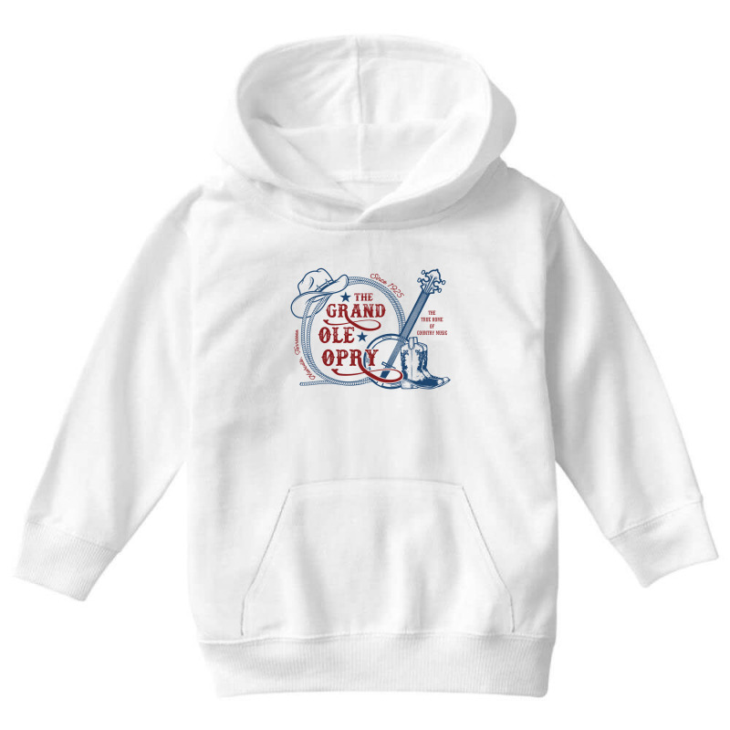 The Grand Ole Opry   The Home Of Country Music   Grand Ole Opry Youth Hoodie | Artistshot