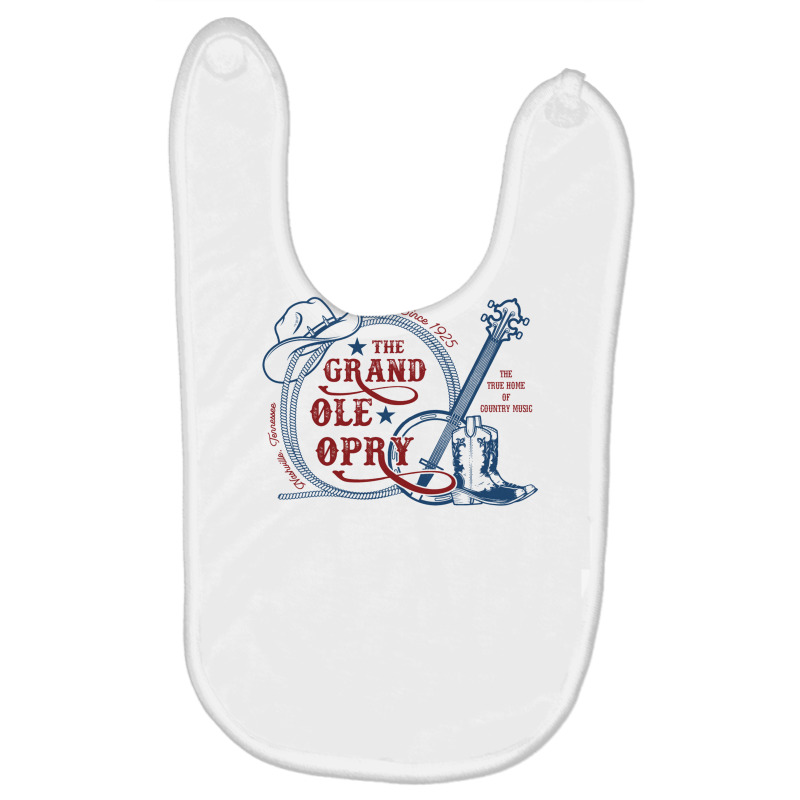 The Grand Ole Opry   The Home Of Country Music   Grand Ole Opry Baby Bibs | Artistshot