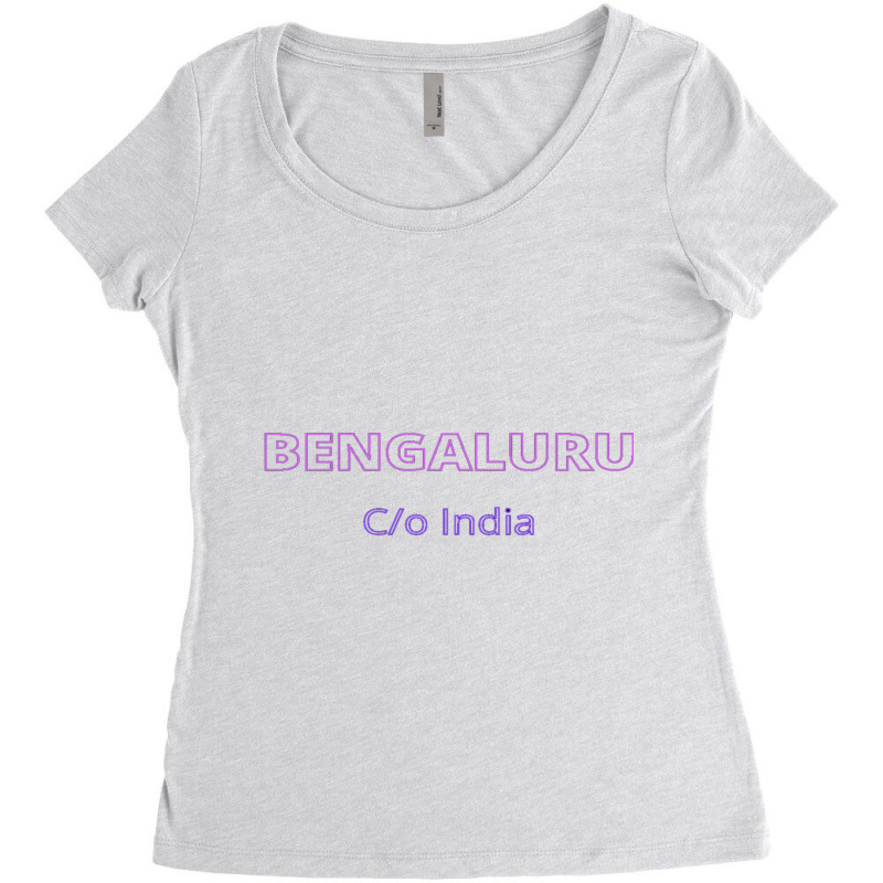 Bengaluru - Care Of India Women's Triblend Scoop T-shirt by cm-arts | Artistshot