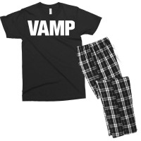 Vamp Matching Halloween Couples Funny Costumes Security Goth T Shirt Men's T-shirt Pajama Set | Artistshot