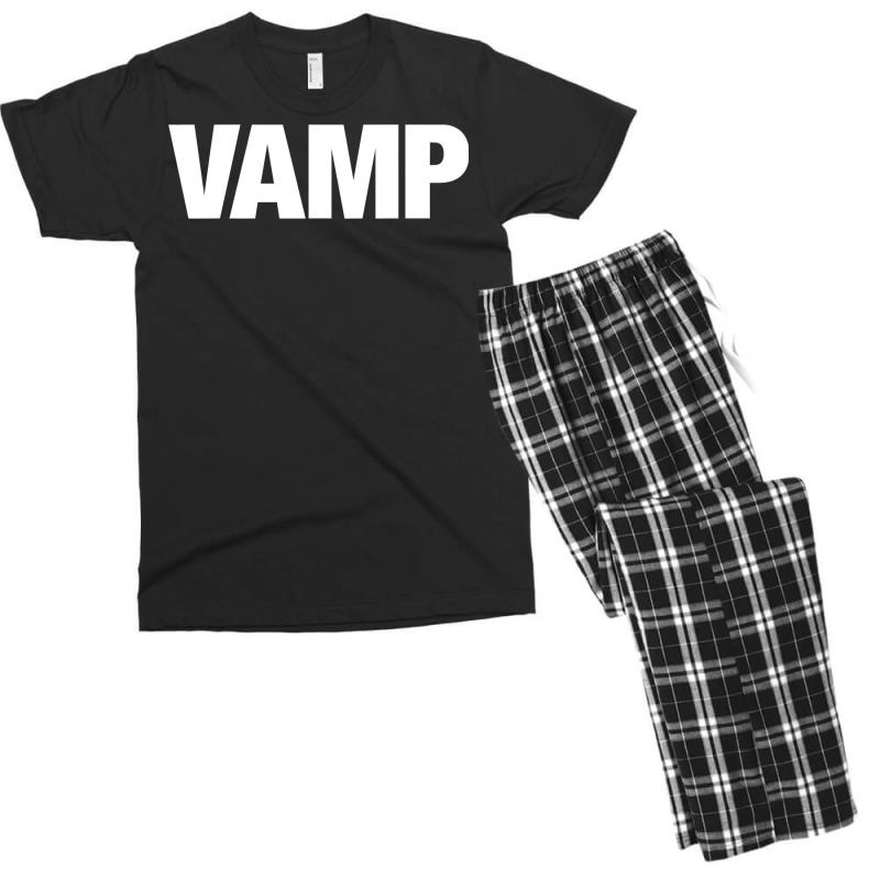 Vamp Matching Halloween Couples Funny Costumes Security Goth T Shirt Men's T-shirt Pajama Set | Artistshot