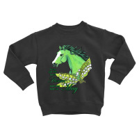 Just A Girl Who Loves Horses And Born In May Emerald Horse Toddler Sweatshirt | Artistshot