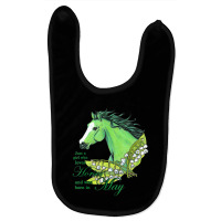 Just A Girl Who Loves Horses And Born In May Emerald Horse Baby Bibs | Artistshot