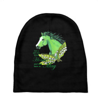 Just A Girl Who Loves Horses And Born In May Emerald Horse Baby Beanies | Artistshot