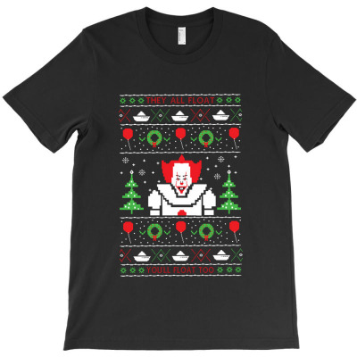 Pennywise Christmas Sweater T-shirt Designed By Ananda Balqis