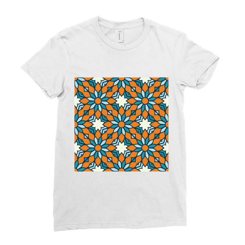 Flower Luxury Mandala Premium Scoop Ladies Fitted T-Shirt by cm-arts | Artistshot