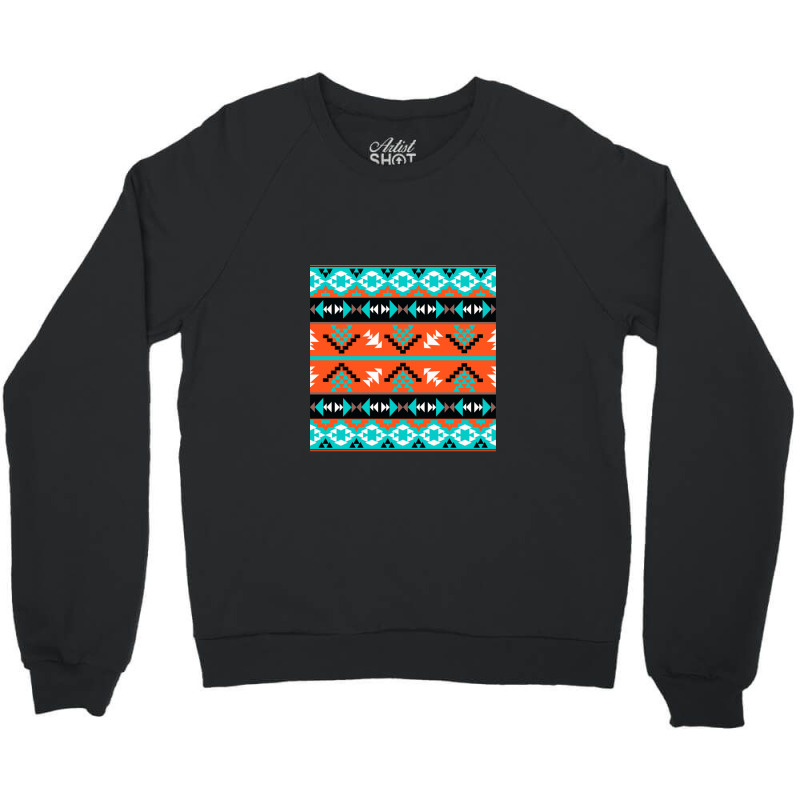 Green Tribal Native Crewneck Sweatshirt by MargueriteThomas | Artistshot