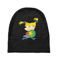 Angelica Running Away With Ball Baby Beanies | Artistshot