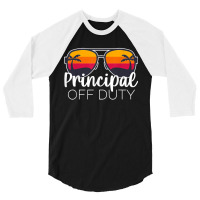 Principal Off Duty Sunglasses Beach Sunset 3/4 Sleeve Shirt | Artistshot