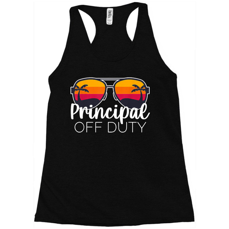 Principal Off Duty Sunglasses Beach Sunset Racerback Tank by GretchenBourdeau | Artistshot