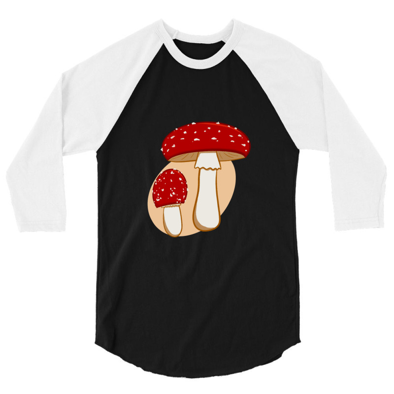 Fly Agaric 3/4 Sleeve Shirt | Artistshot