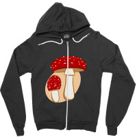 Fly Agaric Zipper Hoodie | Artistshot