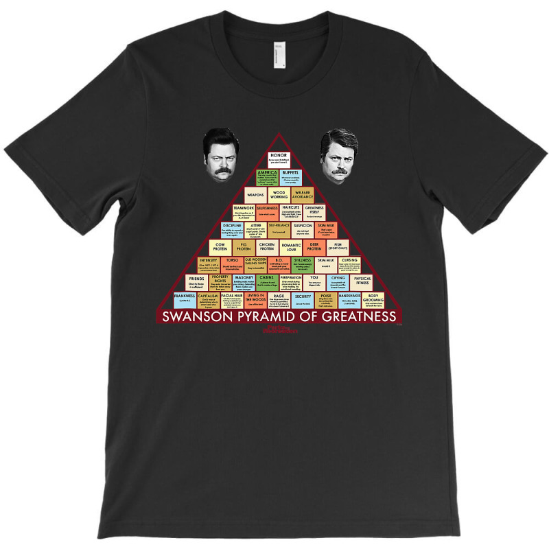 Parks & Recreation Swanson Pyramid Of Greatness T-shirt | Artistshot