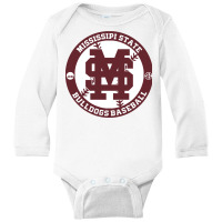 Mississippi State Baseball Sas Long Sleeve Baby Bodysuit | Artistshot