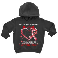 I Wear Burgundy For Someone Special Brain Aneurysm Awareness Toddler Hoodie | Artistshot