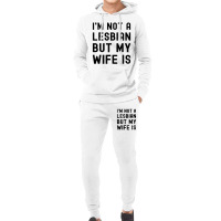 Lgbt Trans Pride I'm Not A Lesbian But My Wife Hoodie & Jogger Set | Artistshot