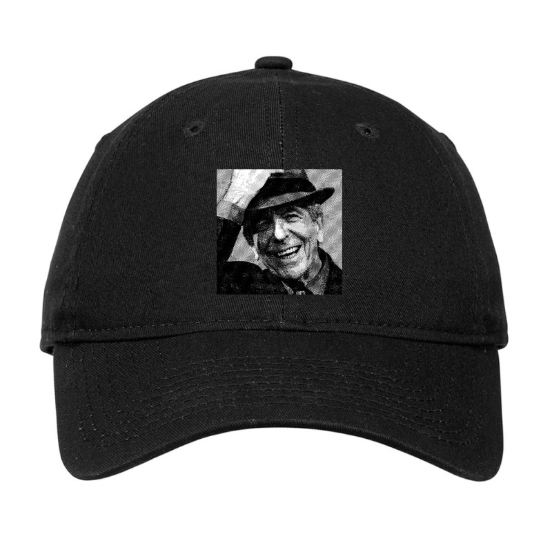 Leonard Cohen  Var3  High Quality  Original Digital Drawing By Aryan S Adjustable Cap by cm-arts | Artistshot